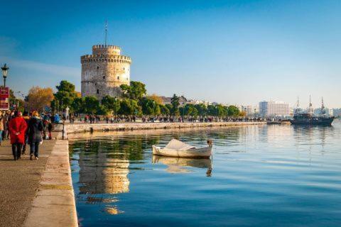 Happiness Studio With Terrace. Thessaloniki Buitenkant foto
